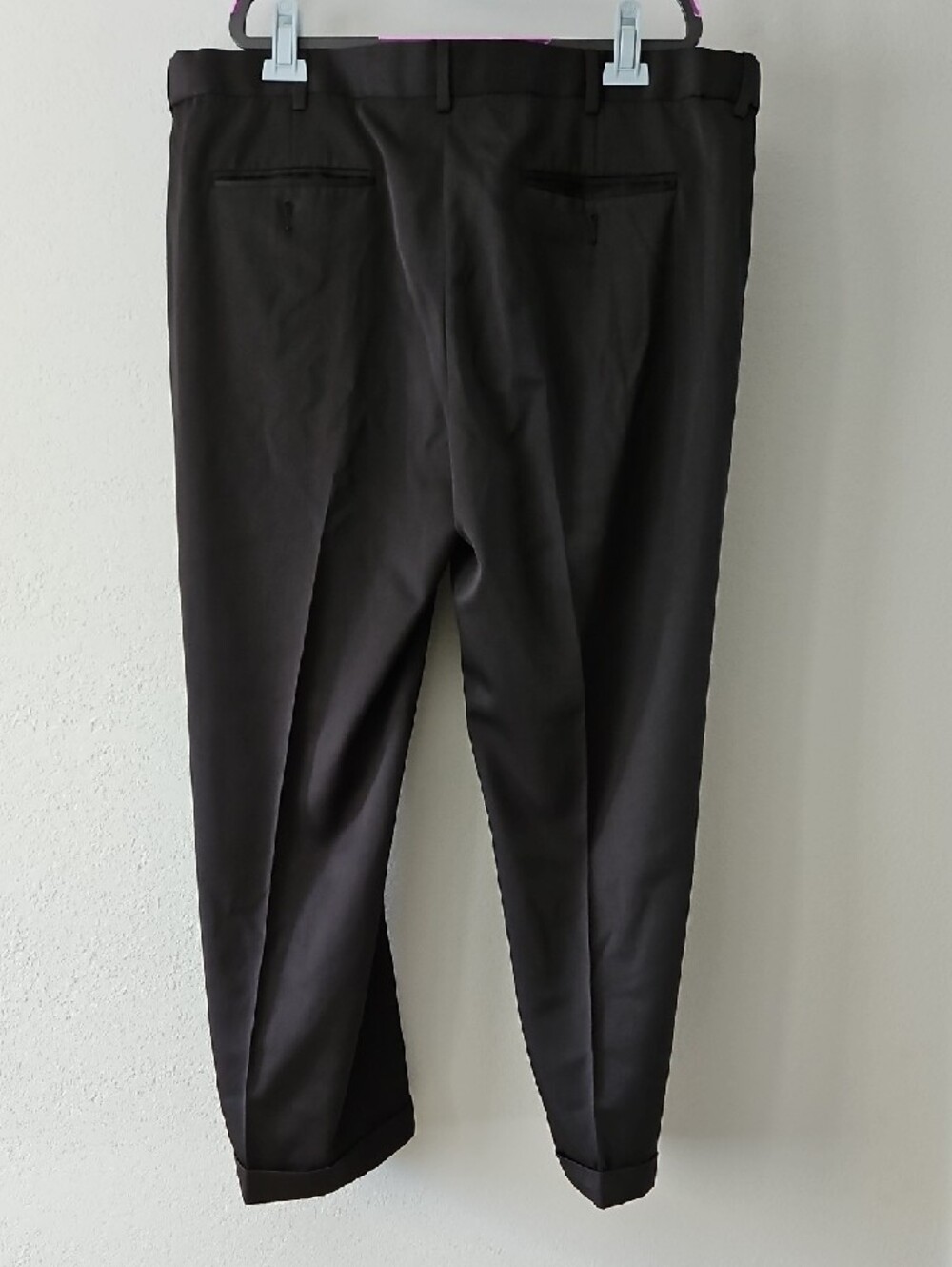 Stafford Black Men's Dress Pants - Straight Leg 42x30 Endurance Trouser - Picture 5 of 7